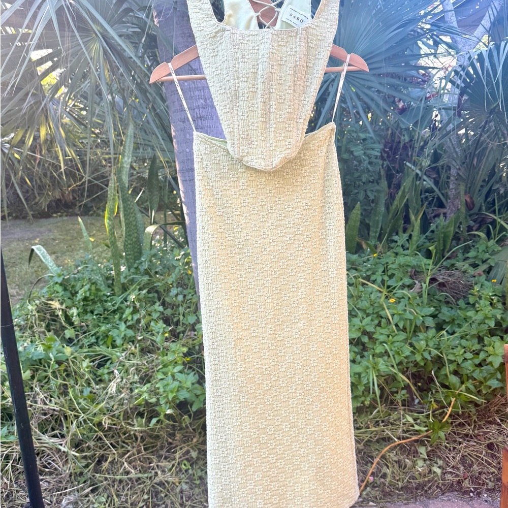 Light Green Sabo Skirt Set